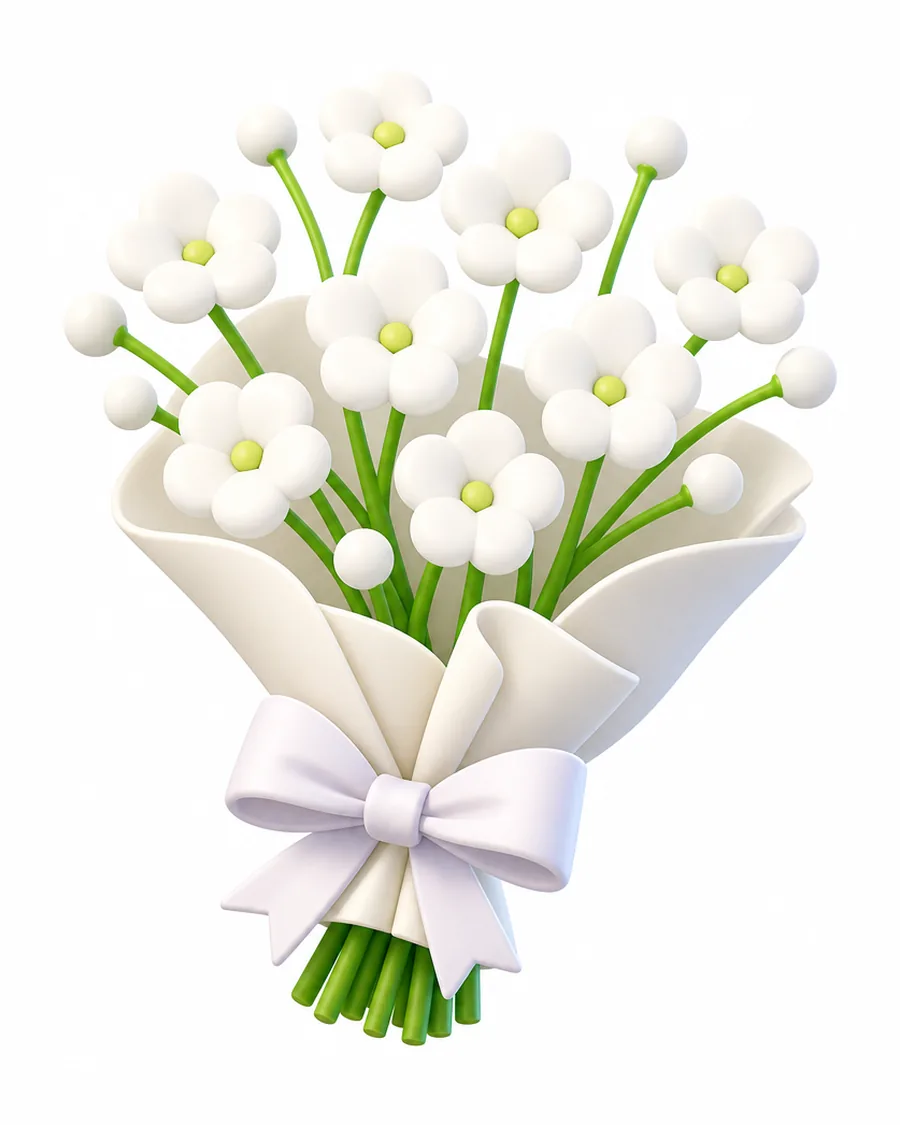 Bouquet image generated from the chosen flower