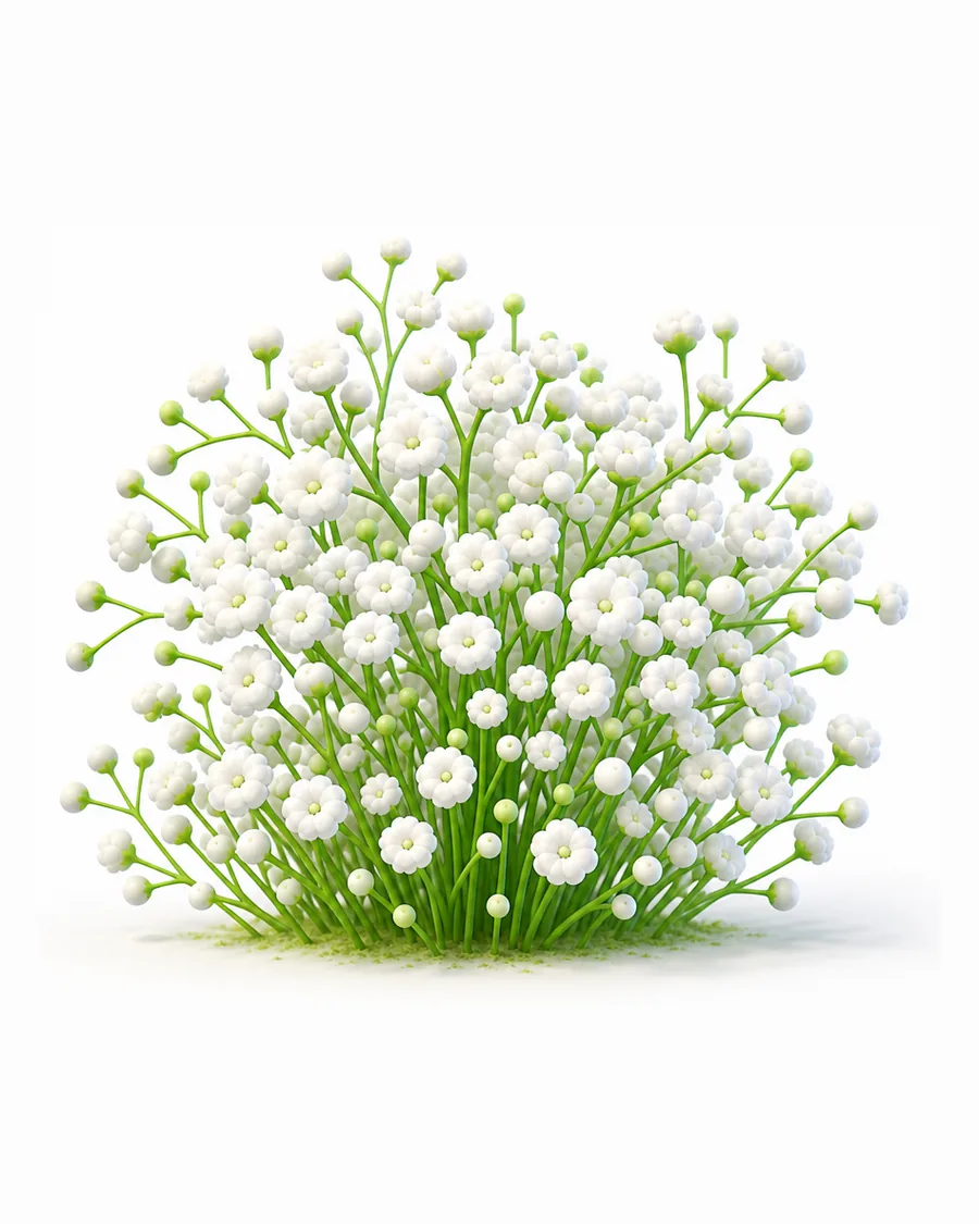 Flower candidate A — dense small blooms on fine stems