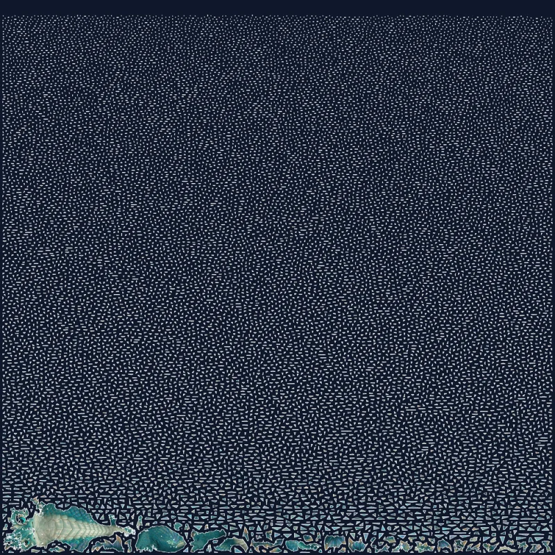 Baby dragon UVs from HY3 Unwrap — almost everything in tiny fragments